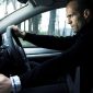Jason Statham dengan Audi S8 dalam film Transporter
